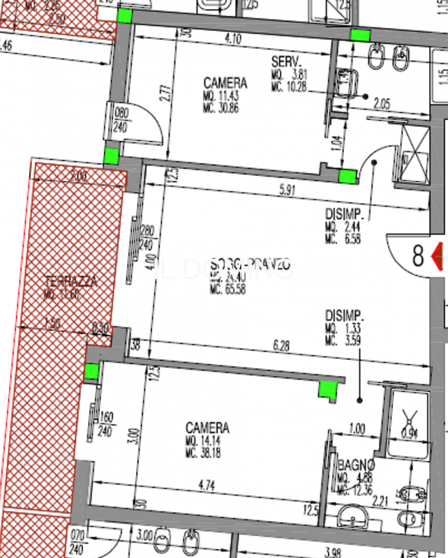 Immagine 49 di Appartamento in vendita  in Via Savonarola a Padova