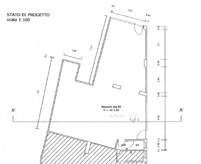 Immagine 19 di Negozio in affitto  in VIA CASTELLO D'AMORE a Treviso