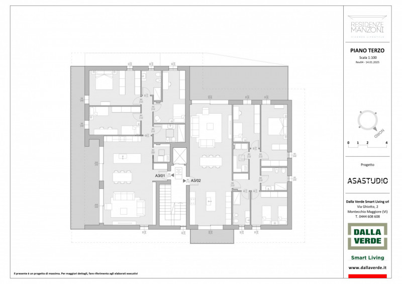 Immagine 8 di Attico in vendita  in Viale Alessandro Manzoni a Vicenza