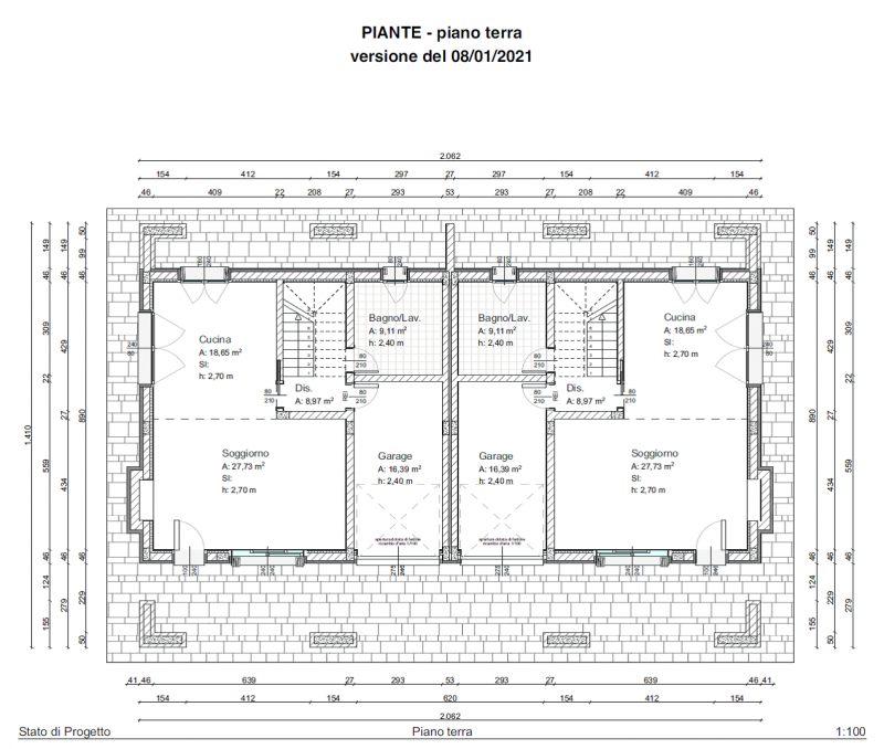 Immagine 10 di Casa bifamiliare in vendita  in via alfieri a Santa Maria Di Sala