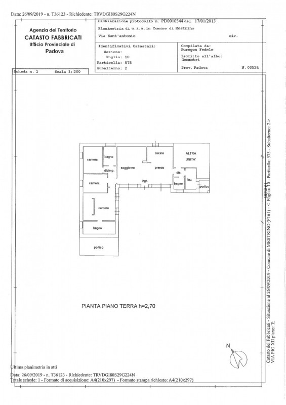Immagine 28 di Villa in vendita  in Via Gazzo a Mestrino