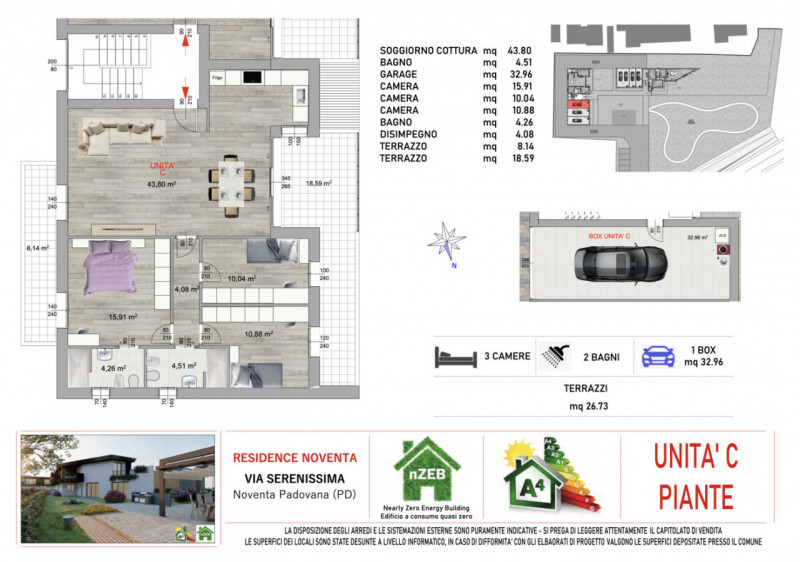 Immagine 19 di Appartamento in vendita  in Via Serenissima a Noventa Padovana