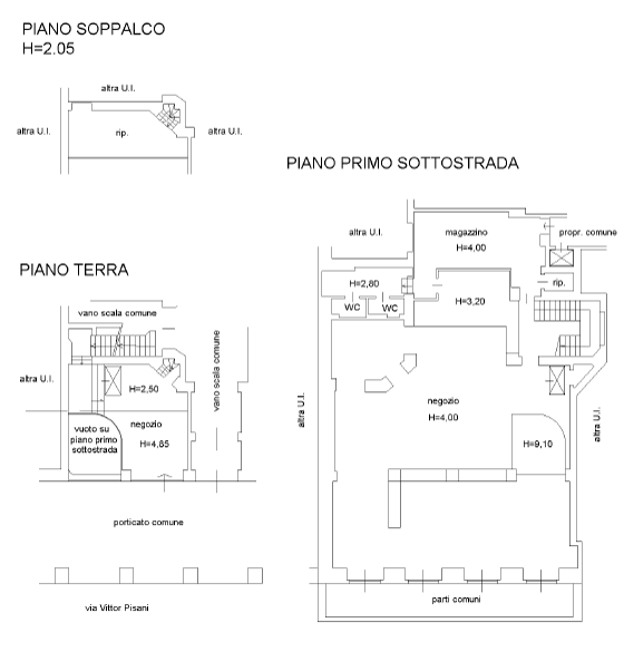 Immagine 2 di Attività commerciale in vendita  in via Vittor Pisani a Milano
