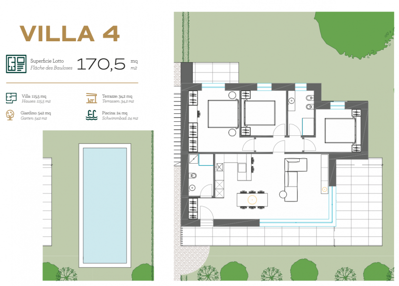 Immagine 23 di Villa in vendita  in Marciaga a Costermano sul Garda