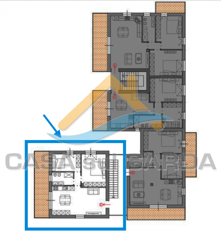 Immagine 12 di Appartamento in vendita  in Via Broglie a Peschiera Del Garda