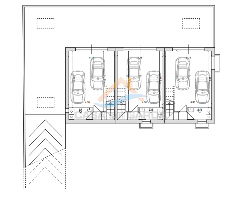 Immagine 9 di Villetta a schiera in vendita  in Via Sposetti a Desenzano Del Garda