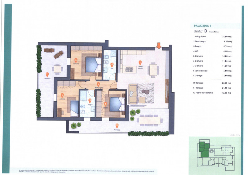 Immagine 9 di Appartamento in vendita  in via Capriccio a Vigonza