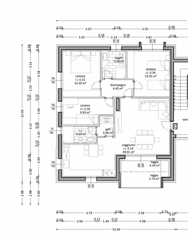 Immagine 38 di Appartamento in vendita  in Via Santa Maria in Colle 46 a Montebelluna