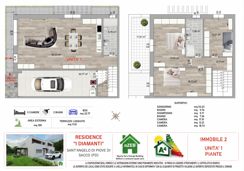 Immagine 11 di Casa quadrifamiliare in vendita  a Sant'angelo Di Piove Di Sacco