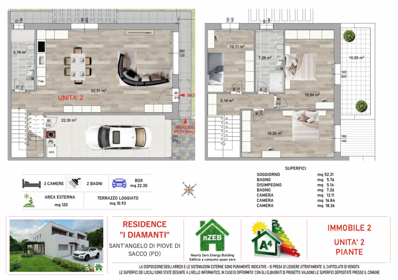 Immagine 13 di Casa quadrifamiliare in vendita  a Sant'angelo Di Piove Di Sacco