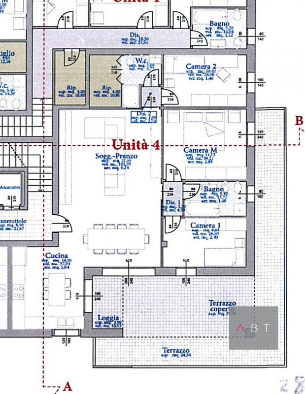 Immagine 2 di Appartamento in vendita  a Massanzago