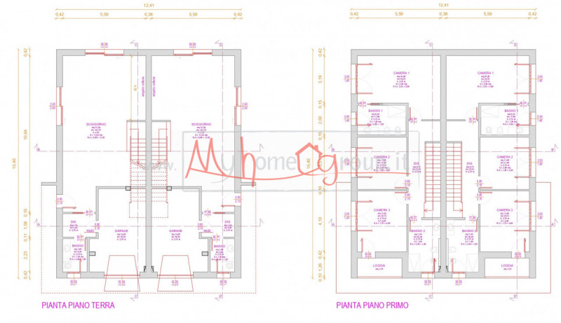 Immagine 2 di Casa bifamiliare in vendita  a Montegrotto Terme