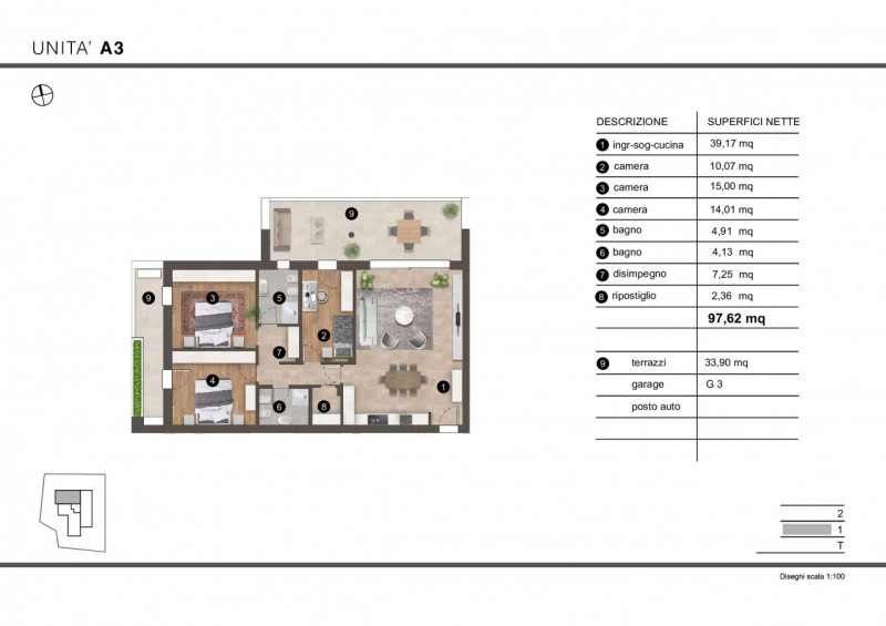 Immagine 3 di Appartamento in vendita  in Via Roma a Albignasego