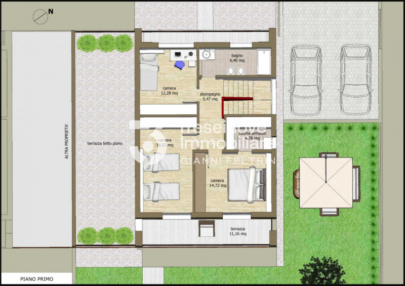 Immagine 32 di Casa bifamiliare in vendita  in Via Pirandello a Carbonera