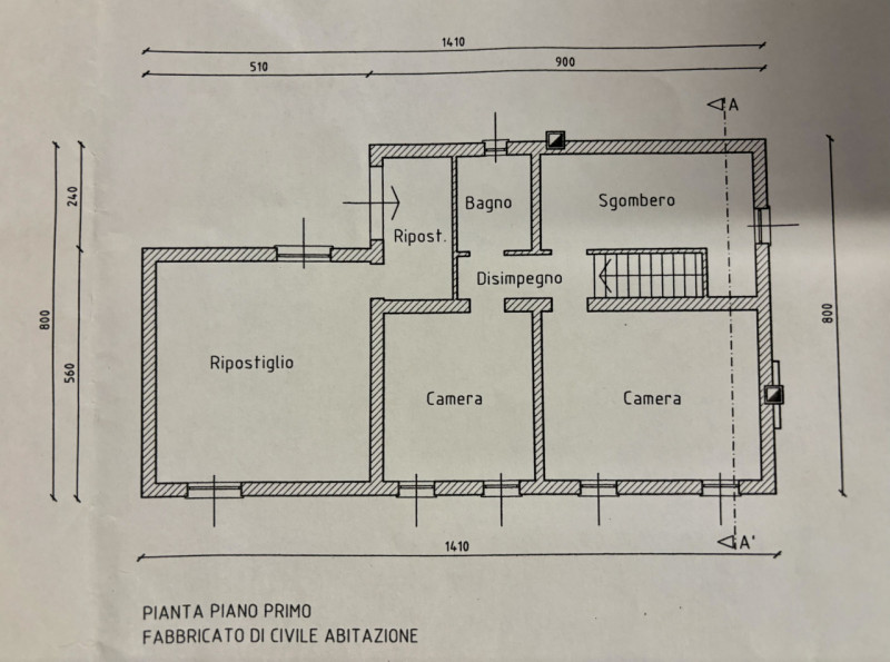 Immagine 34 di Casa indipendente in vendita  in via vallongo 40 a Tribano