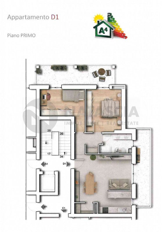 Immagine 2 di Appartamento in vendita  in VIA COLOMBO a Pontassieve