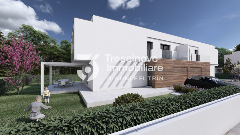 Immagine 1 di Casa bifamiliare in vendita  in Via degli Alpini a Ponte Di Piave