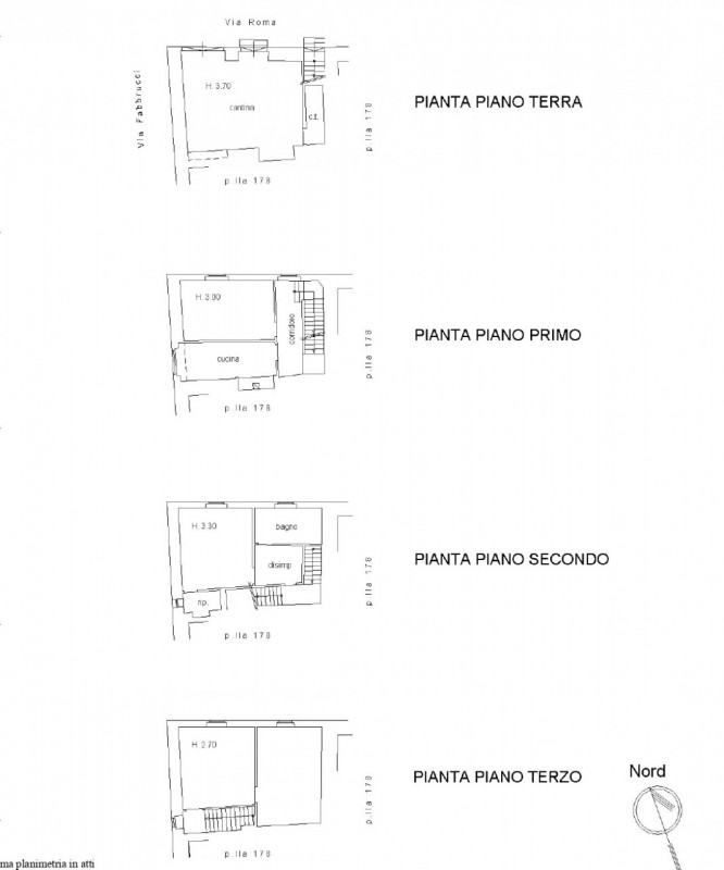 Immagine 18 di Villetta a schiera in vendita  in Via Roma a Cortona