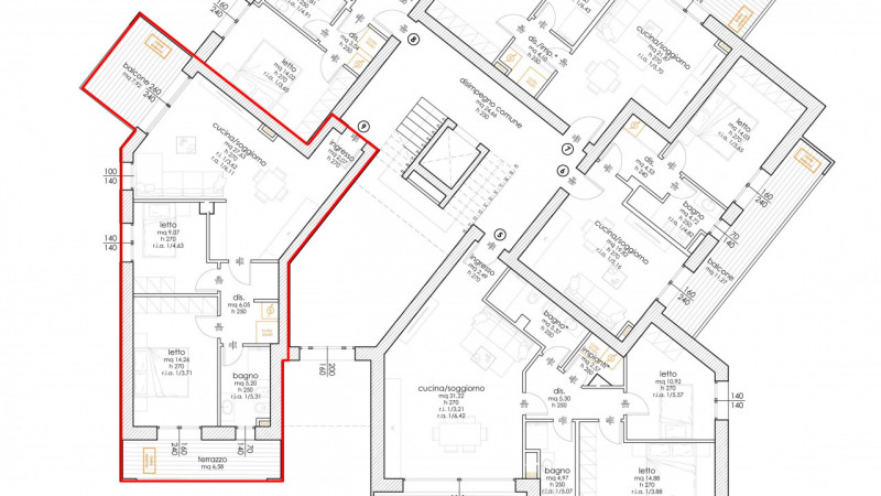 Immagine 3 di Appartamento in vendita  in Via Ida Sangiorgi a Cesena