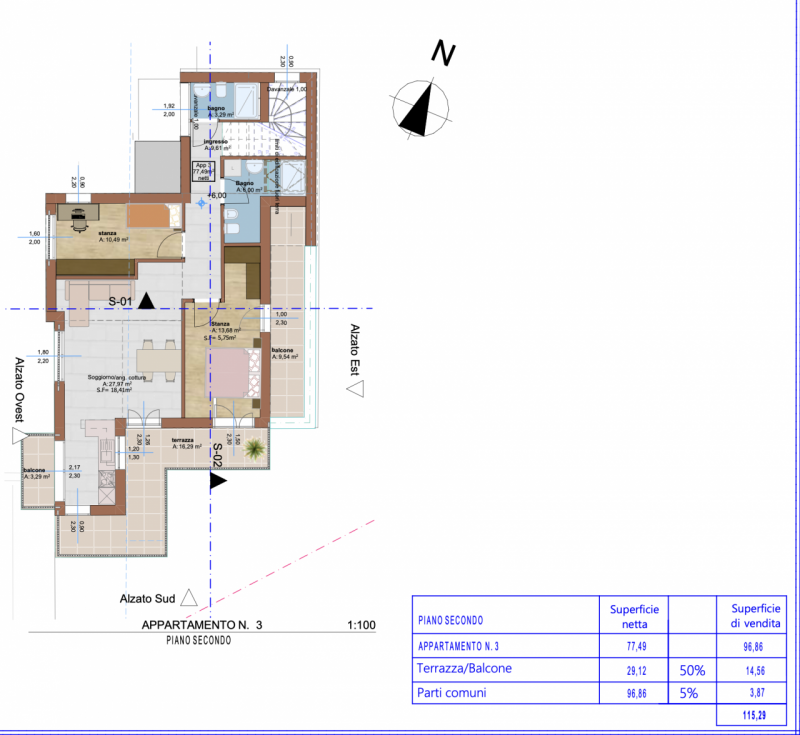 Immagine 8 di Appartamento in vendita  in Via Brennero - Brennerstraße a Laives .Leifers.