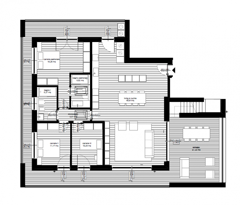 Immagine 7 di Appartamento in vendita  in Via Siora Andriana del Vescovo a Treviso