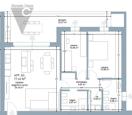 Immagine 14 di Appartamento in vendita  a Vigonza