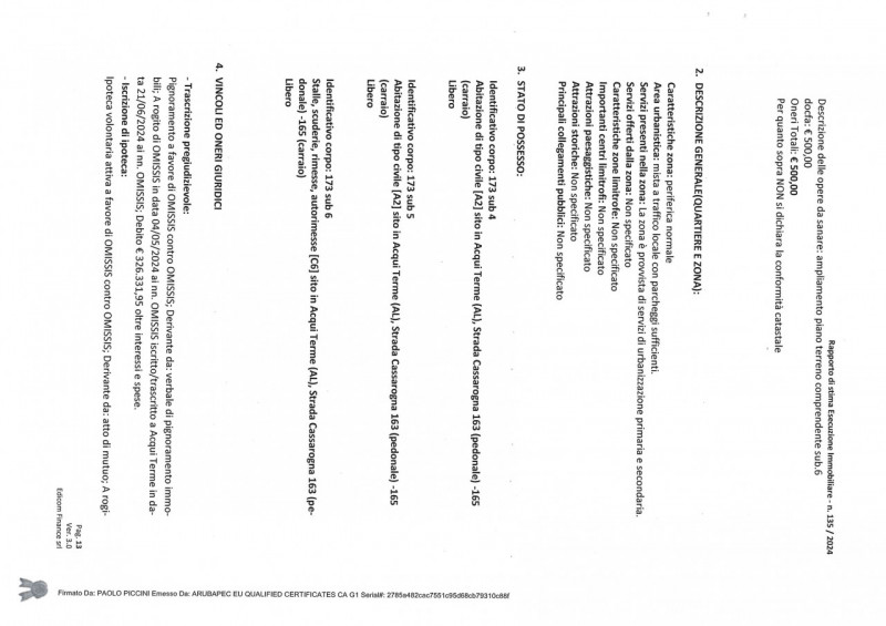 Immagine 5 di Appartamento in vendita  in Via Cassarogna, 163/165, 15011 Acqui Terme AL, Italia a Acqui Terme