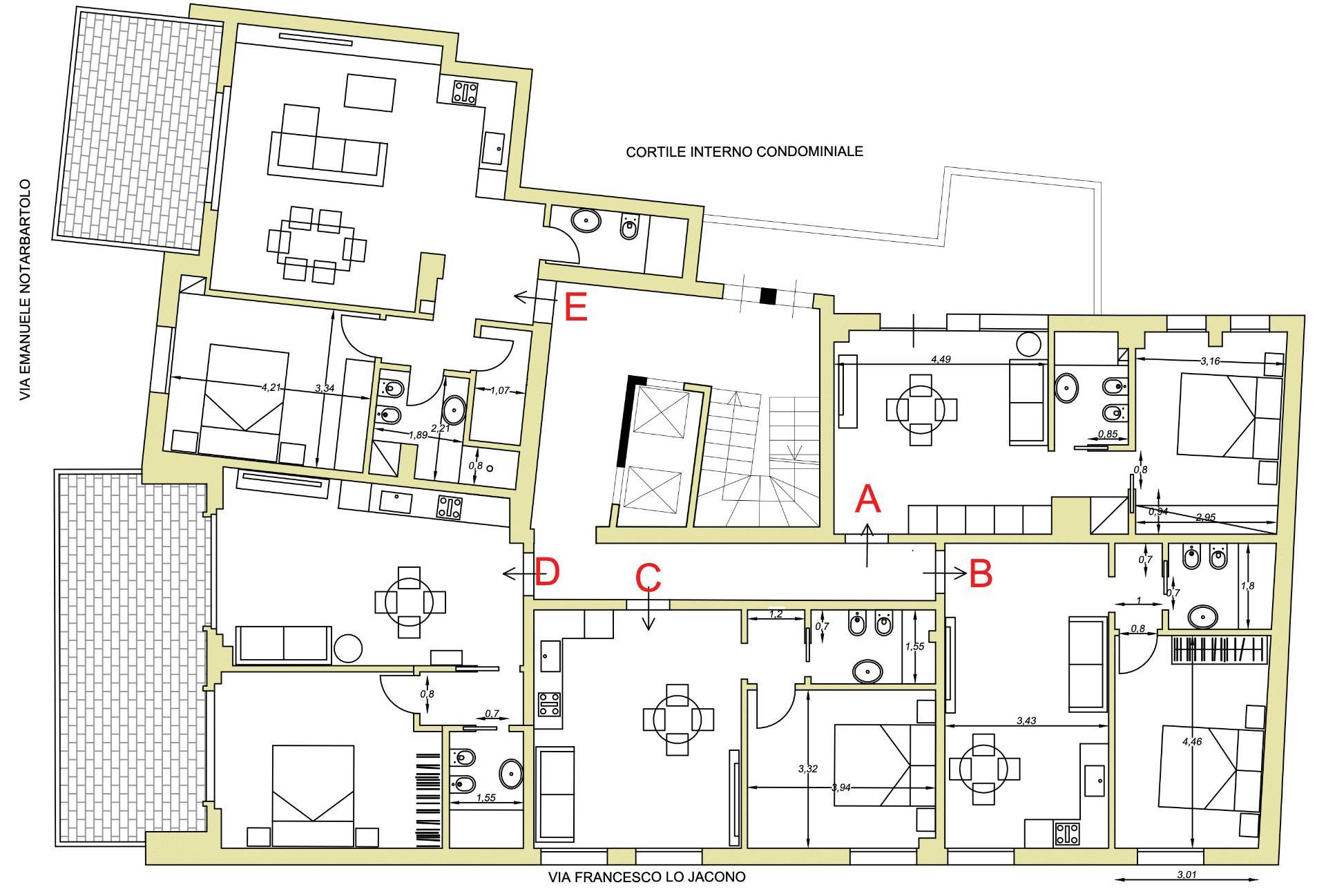 Immagine 17 di Appartamento in vendita  in Via Francesco Lo Jacono 22 a Palermo