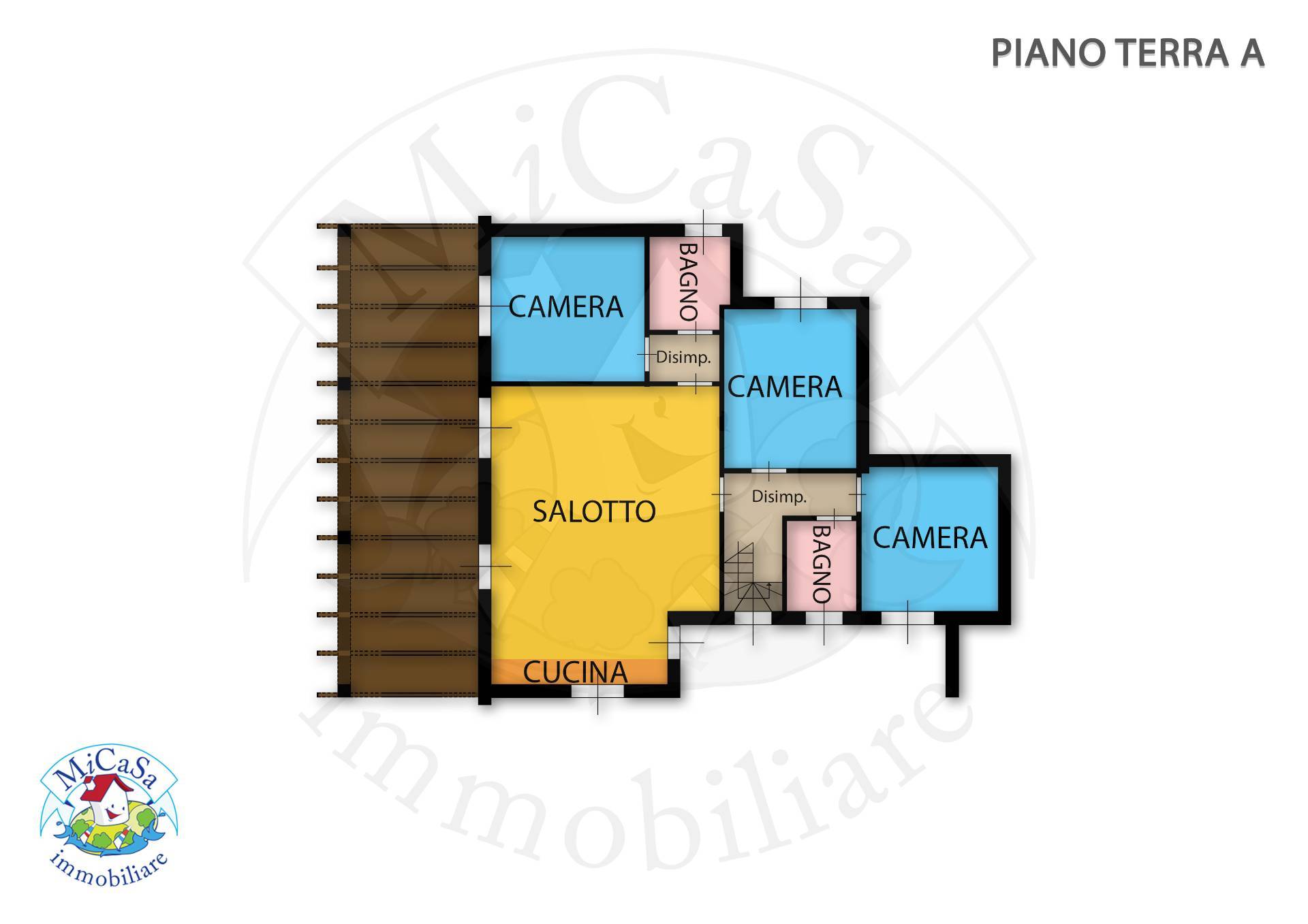 Immagine 9 di Casa semindipendente in vendita  in Via Guido da Maiano a San Giuliano Terme