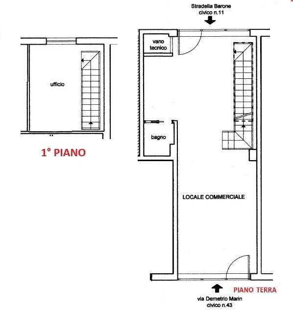 Immagine 14 di Ufficio in affitto  in via demetrio marin 43 a Bari