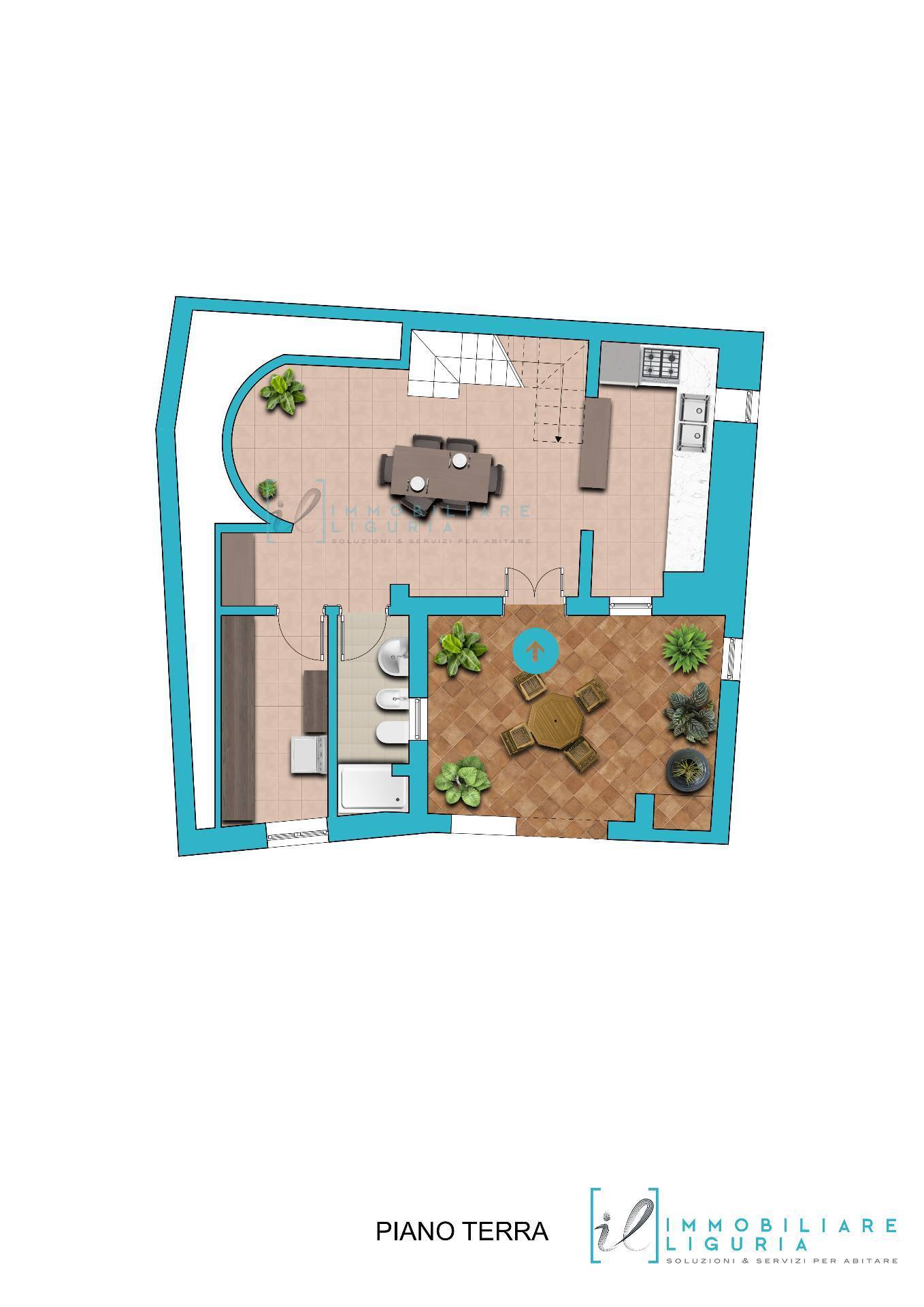 Immagine 37 di Rustico / casale in vendita  in via XXI Aprile a Arnasco