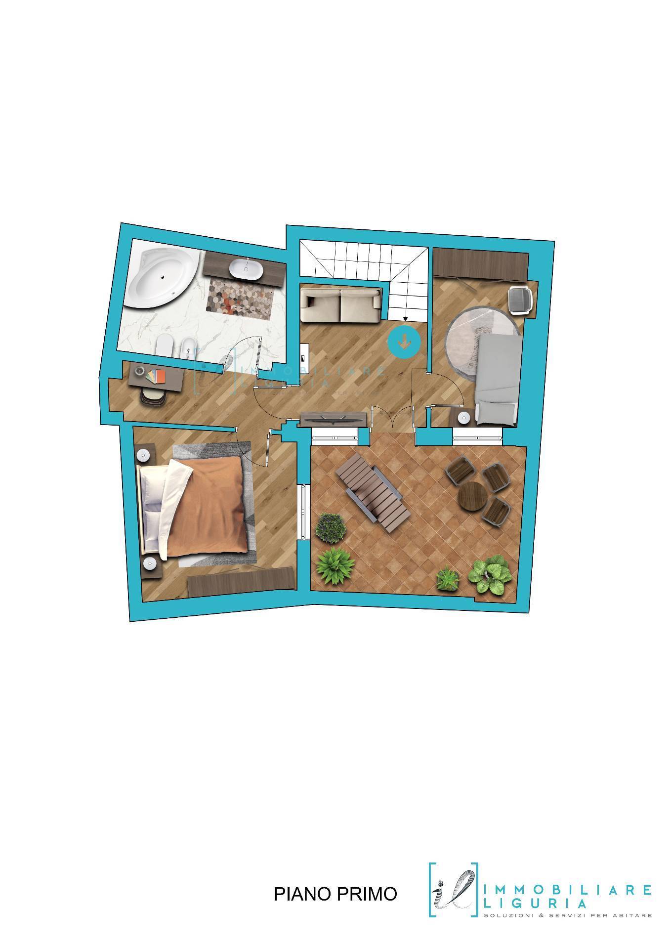 Immagine 38 di Rustico / casale in vendita  in via XXI Aprile a Arnasco