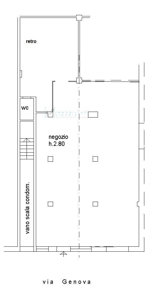 Immagine 12 di Locale commerciale in affitto  in Via Genova a Albenga