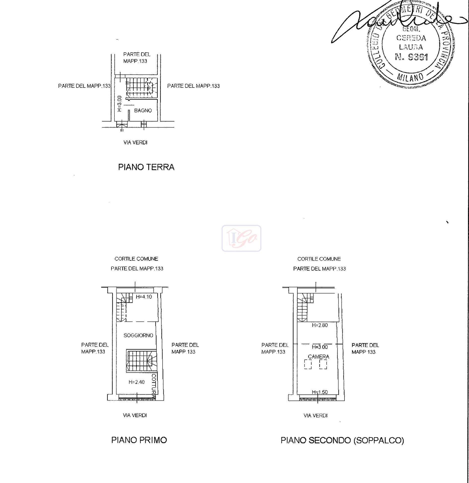 Immagine 25 di Casa semindipendente in vendita  in via verdi 2 a Grezzago