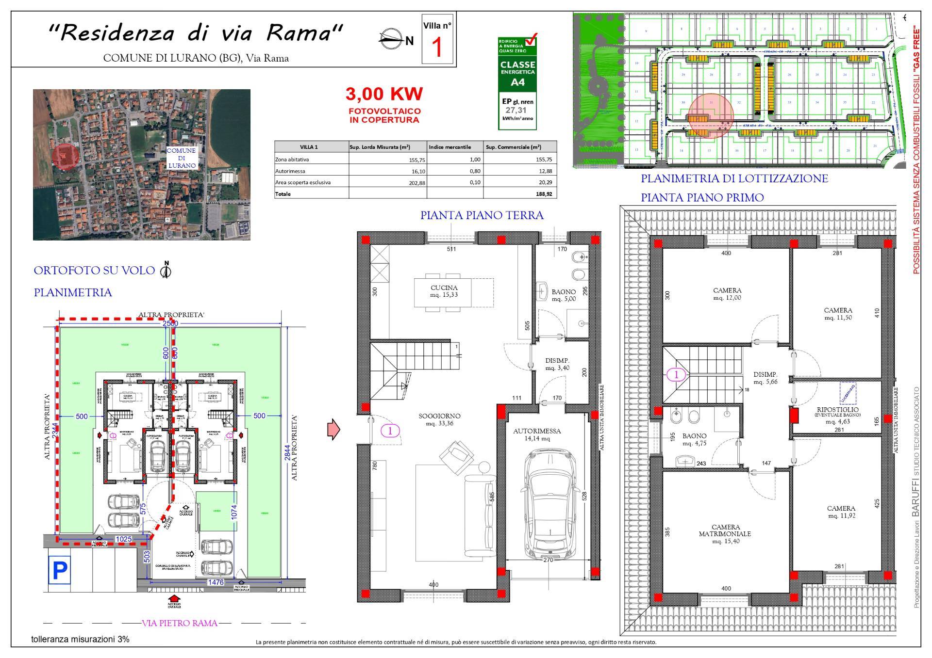 Immagine 12 di Casa semindipendente in vendita  a Lurano