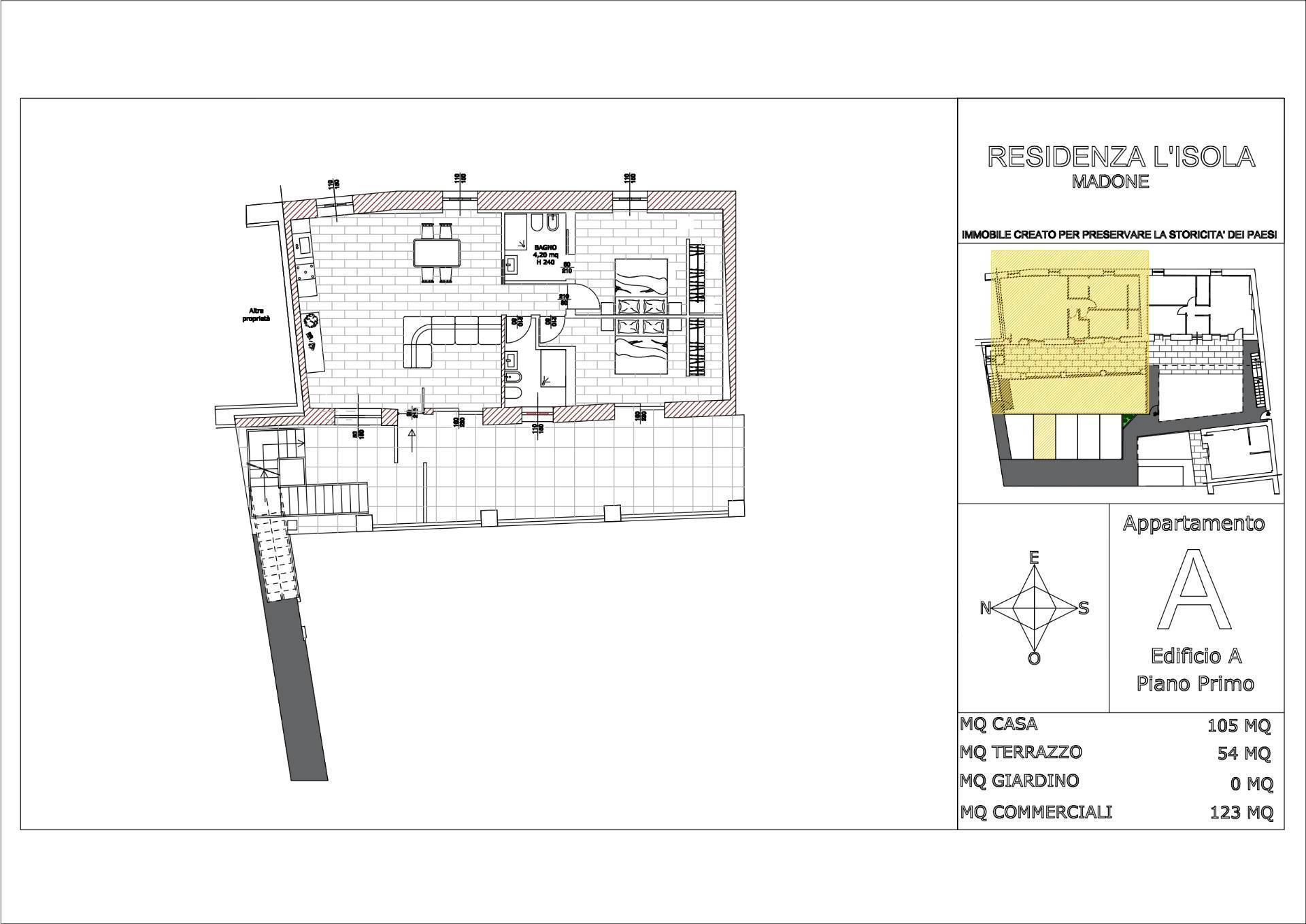 Immagine 14 di Appartamento in vendita  in via vittorio veneto 1 a Arcene
