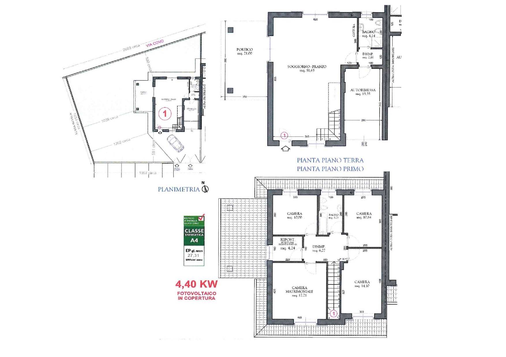 Immagine 11 di Villa in vendita  in via papa paolo VI a Fara Gera D'adda