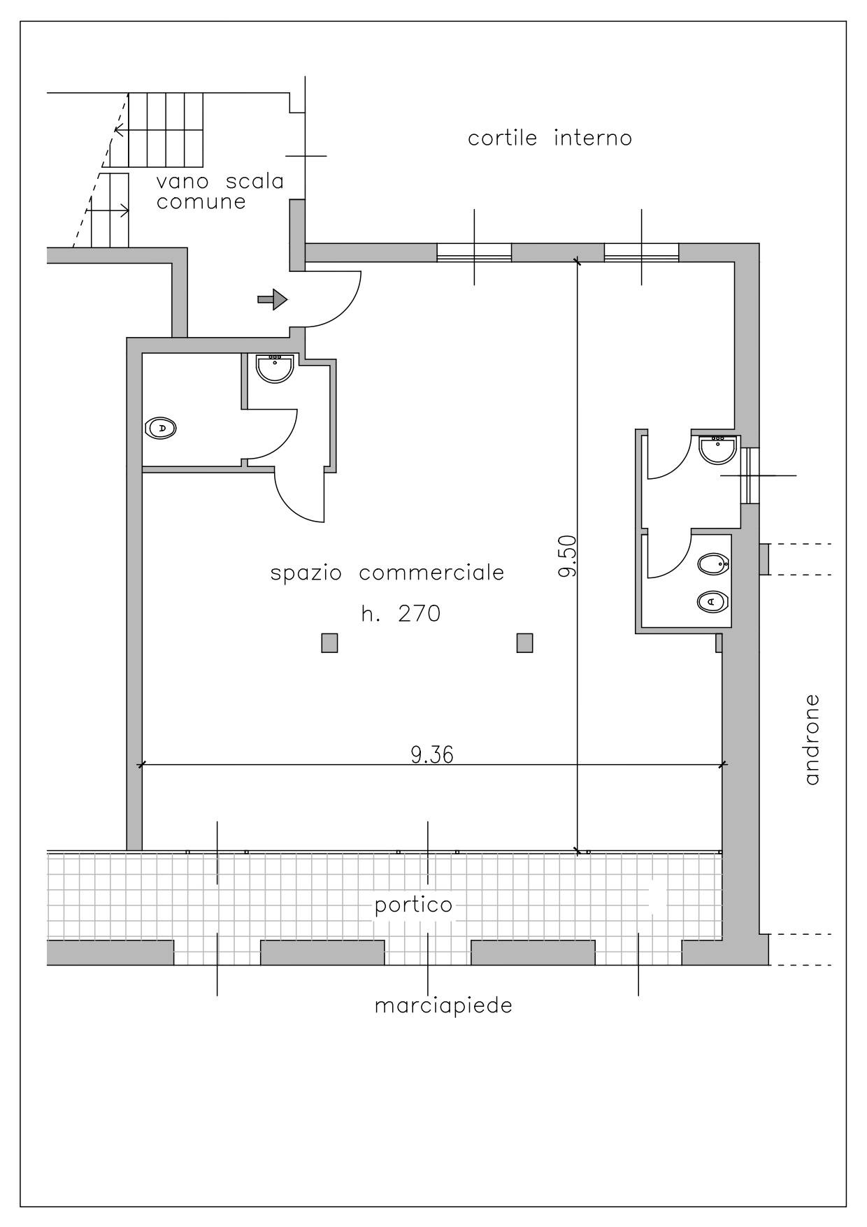 Immagine 11 di Locale commerciale in vendita  in Viale Piave a Basiano