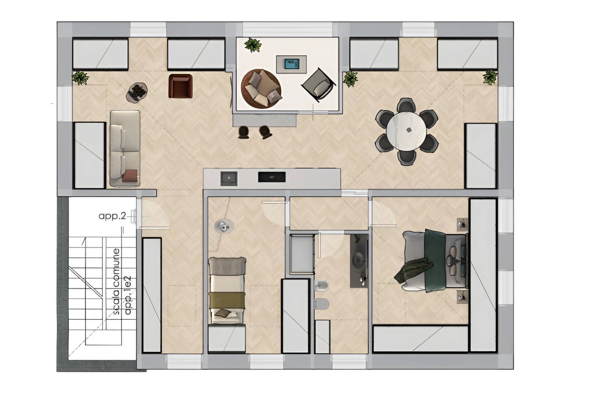 Immagine 12 di Appartamento in vendita  in Via IV Novembre snc a Porto San Giorgio