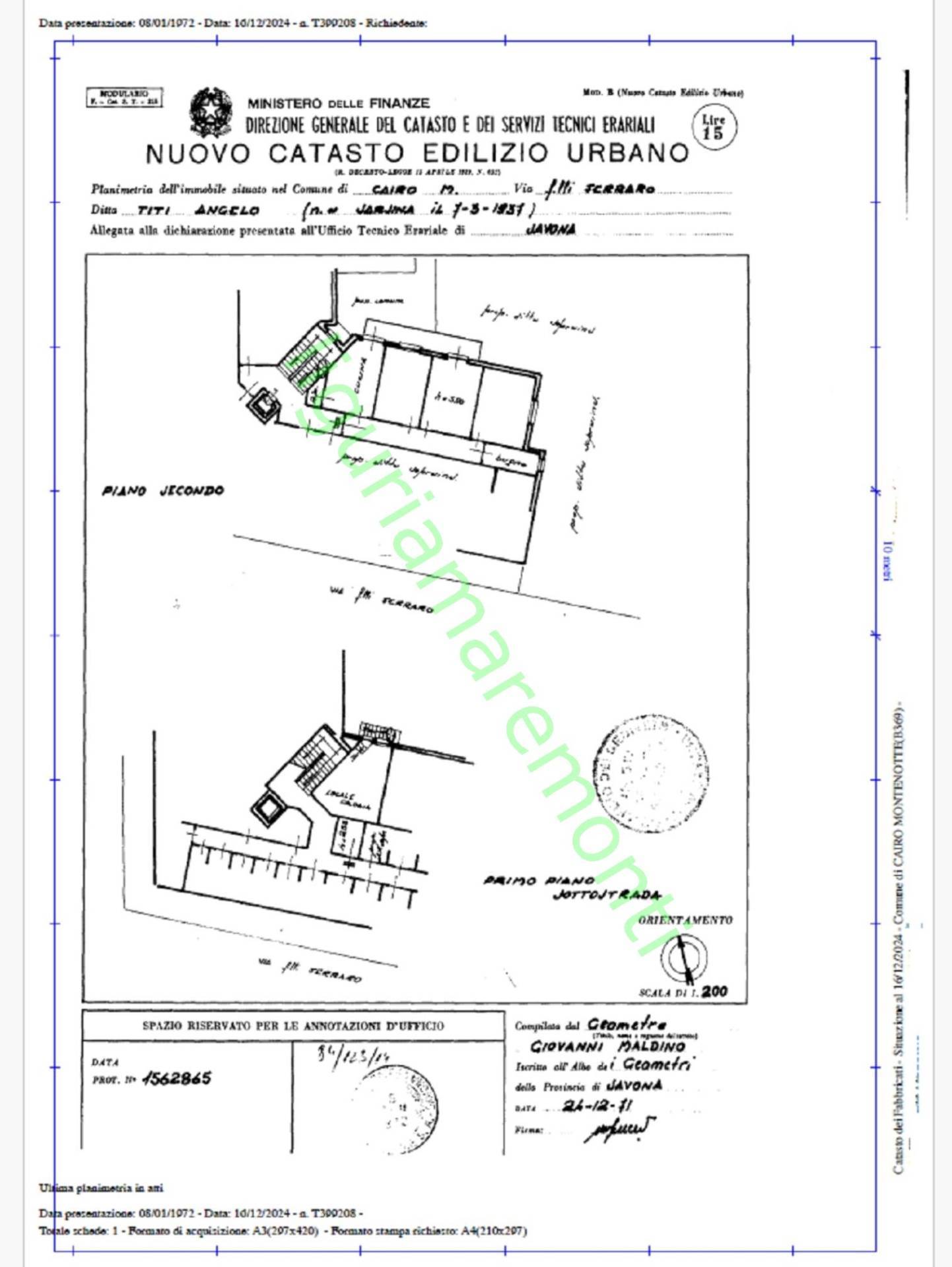 Immagine 55 di Appartamento in vendita  in via fratelli ferraro 5 a Cairo Montenotte