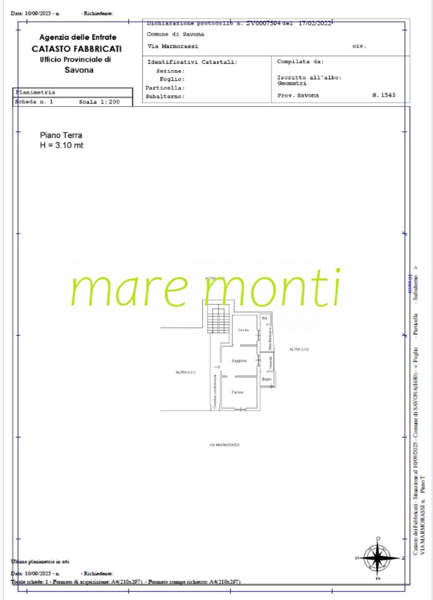 Immagine 37 di Appartamento in vendita  in via marmorassi a Savona