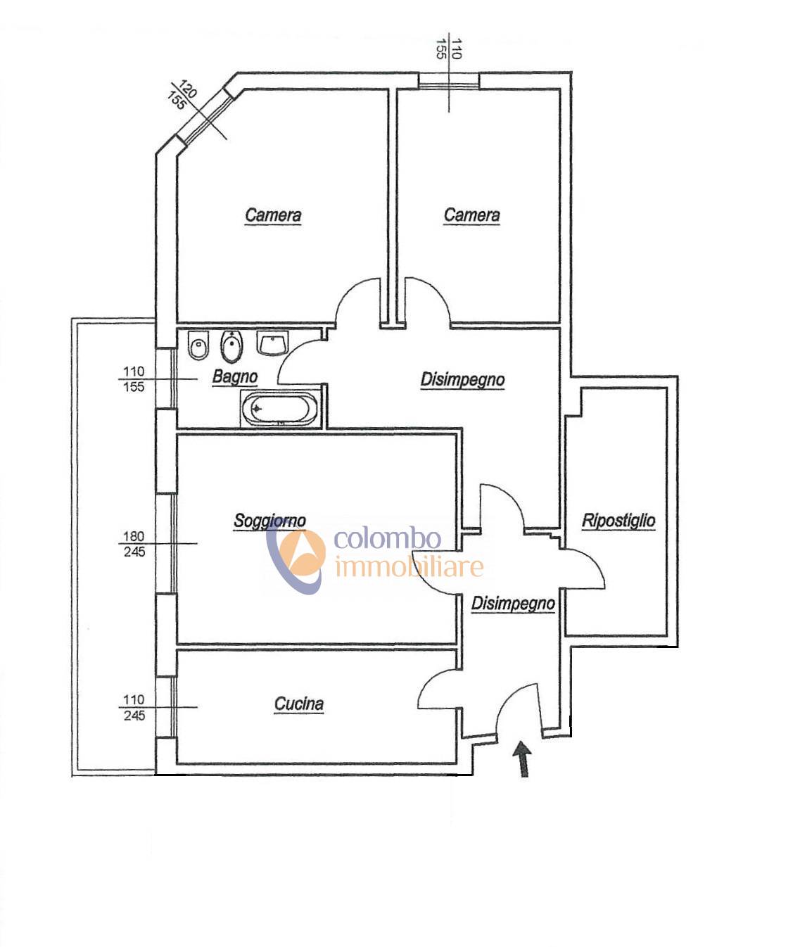 Immagine 33 di Appartamento in vendita  in via Osimo 11 a Busto Arsizio
