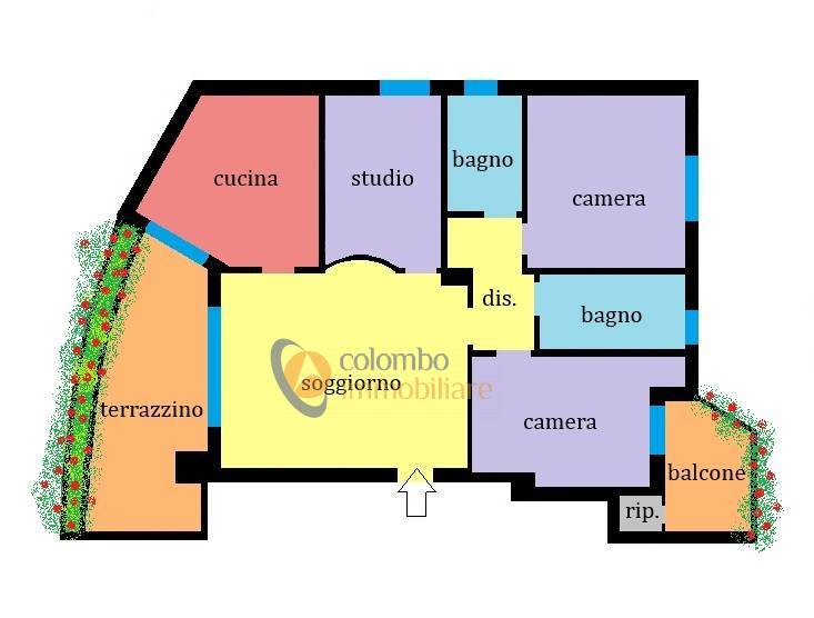 Immagine 50 di Appartamento in vendita  in corso Sempione 165 a Busto Arsizio