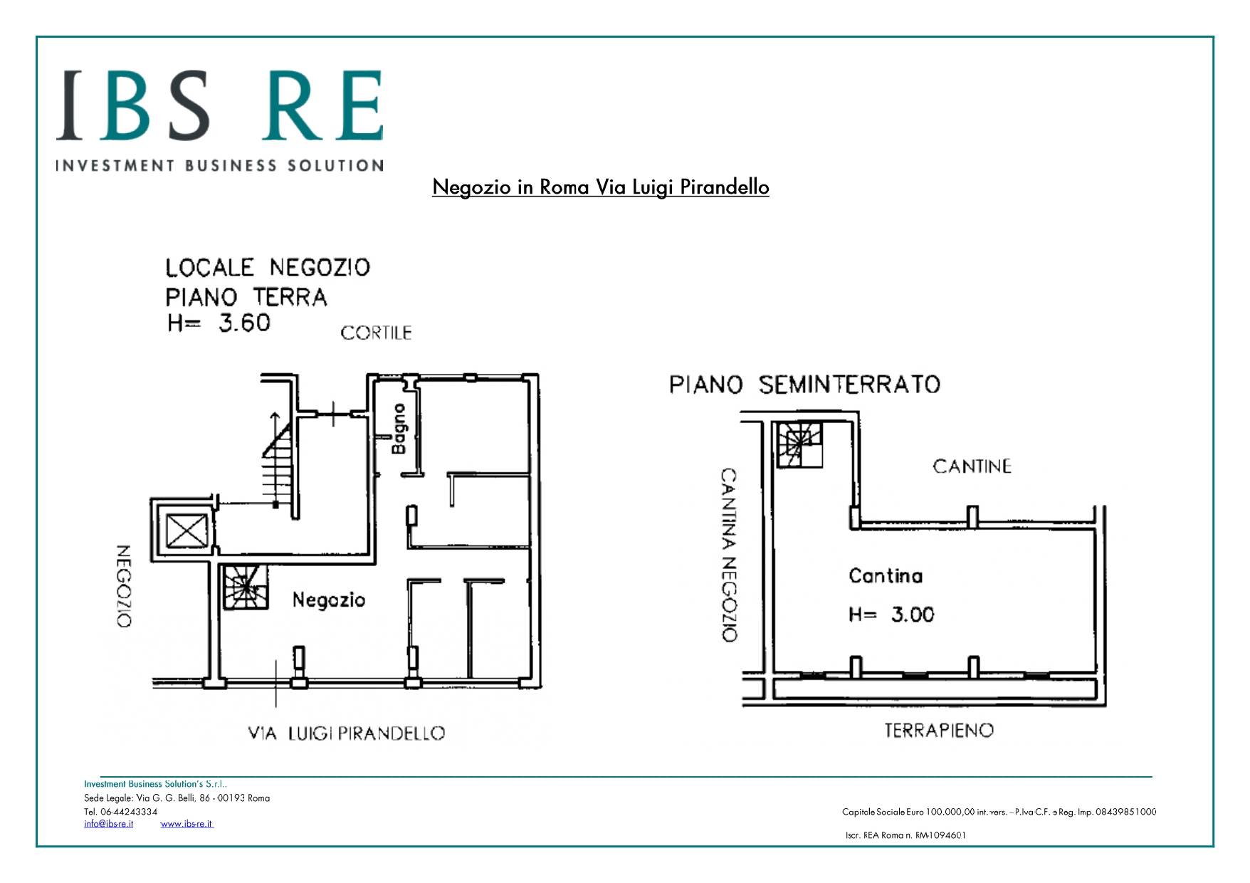 Immagine 7 di Negozio in vendita  in Via Luigi Pirandello a Roma