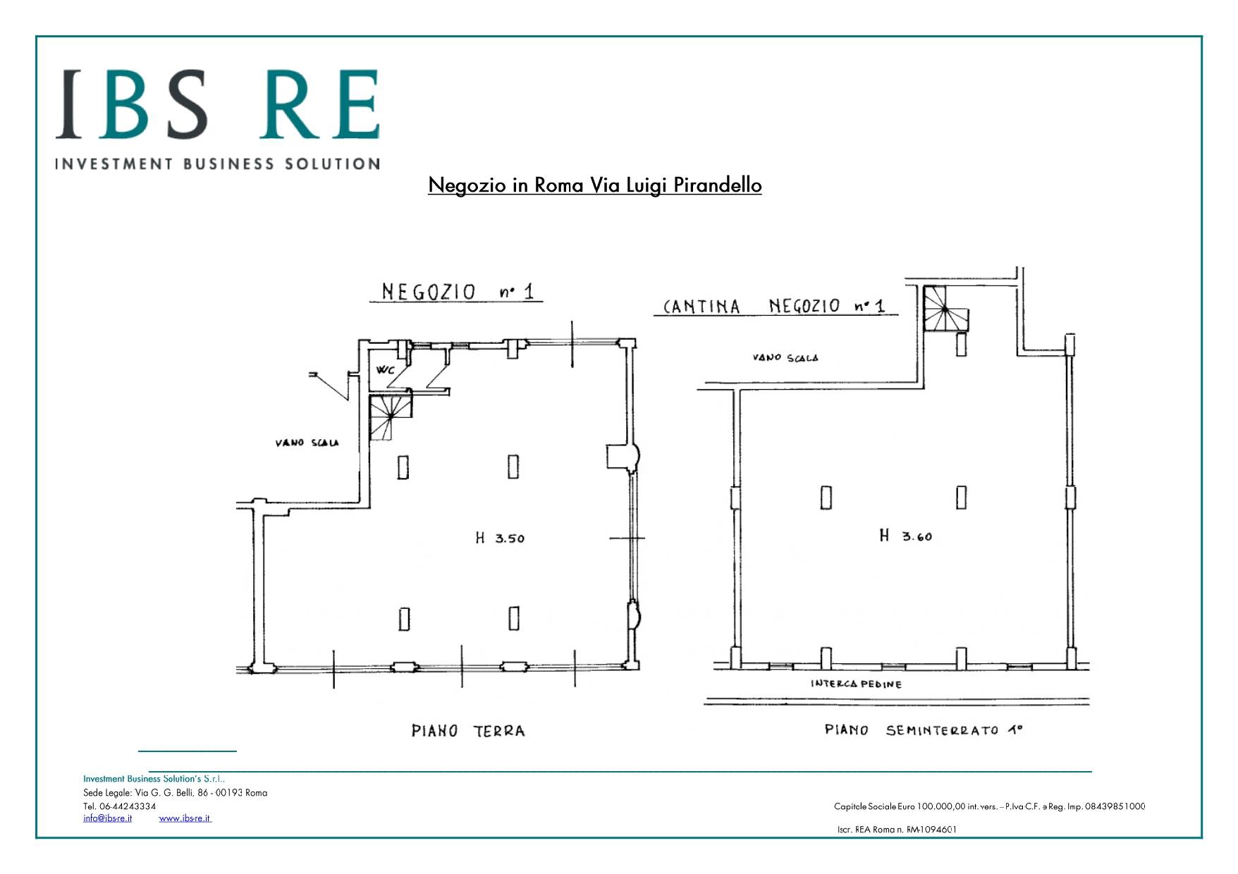 Immagine 8 di Negozio in vendita  in Via Luigi Pirandello a Roma