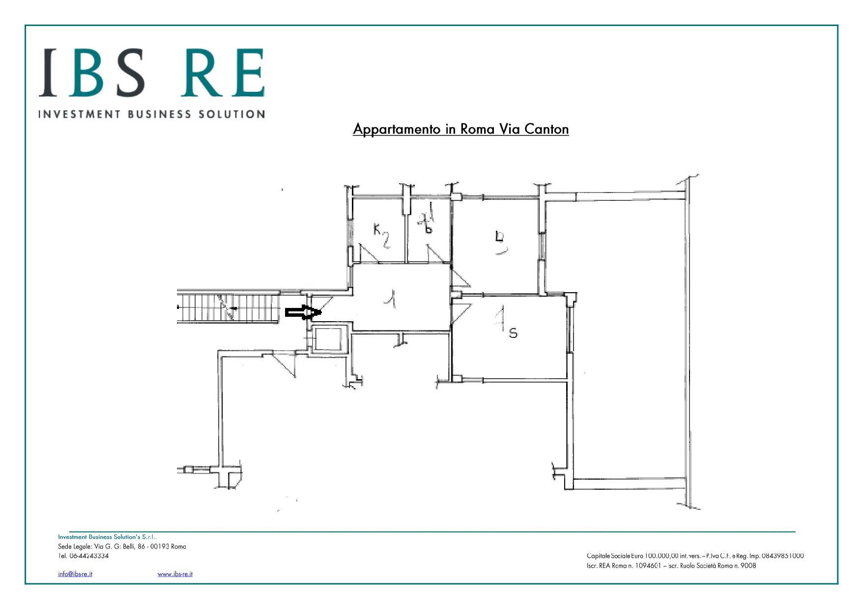 Immagine 13 di Appartamento in vendita  in Via Canton a Roma