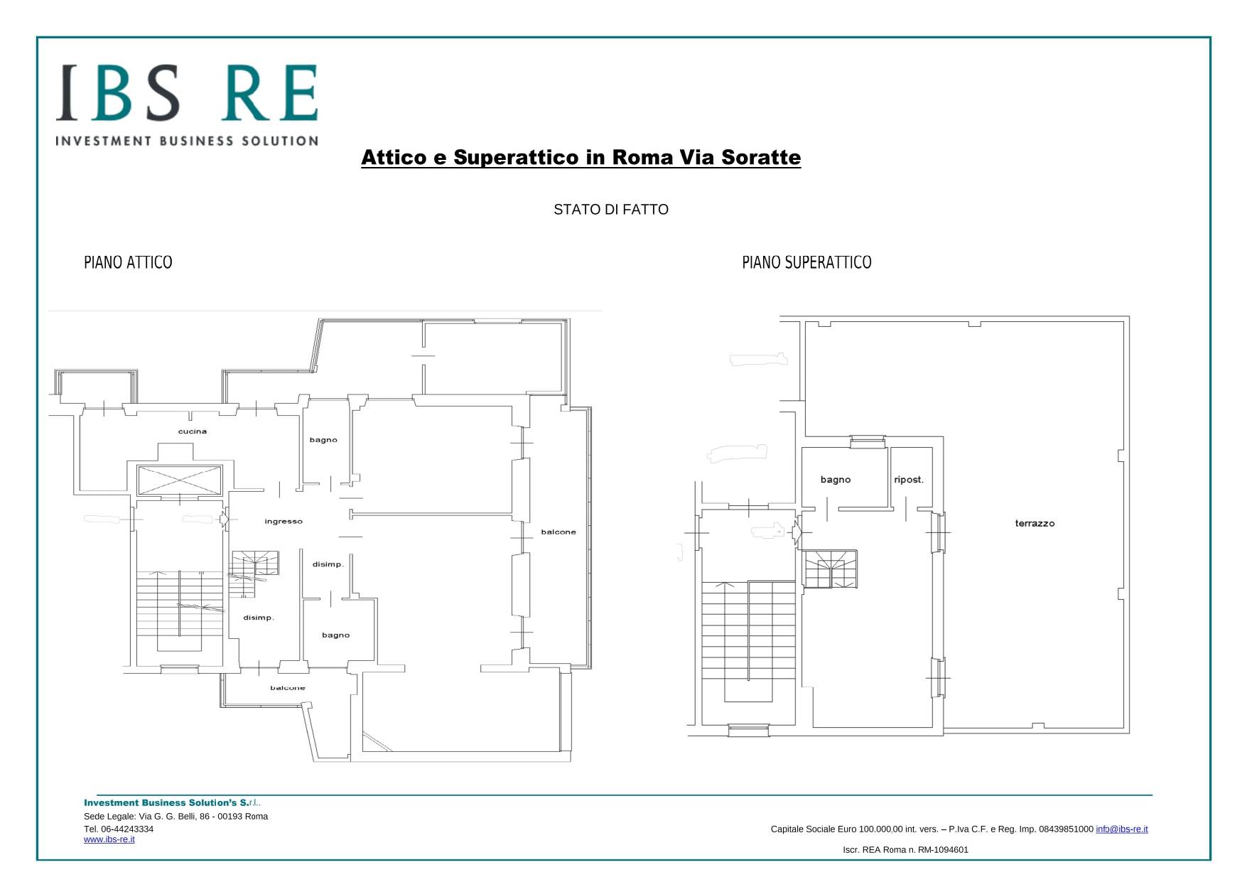 Immagine 29 di Attico in vendita  in Via Soratte a Roma