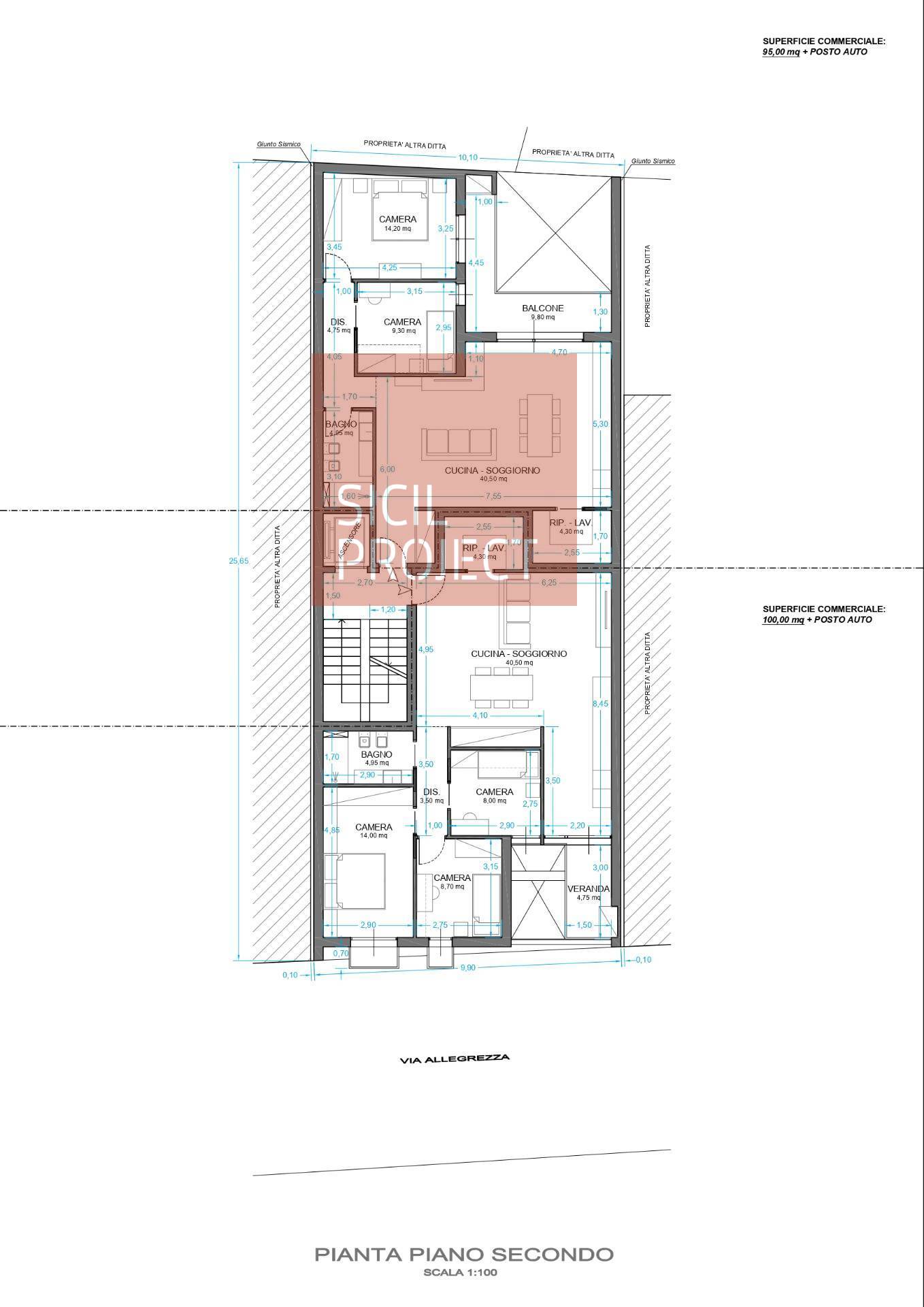 Immagine 10 di Appartamento in vendita  in via allegrezza 32 a Alcamo