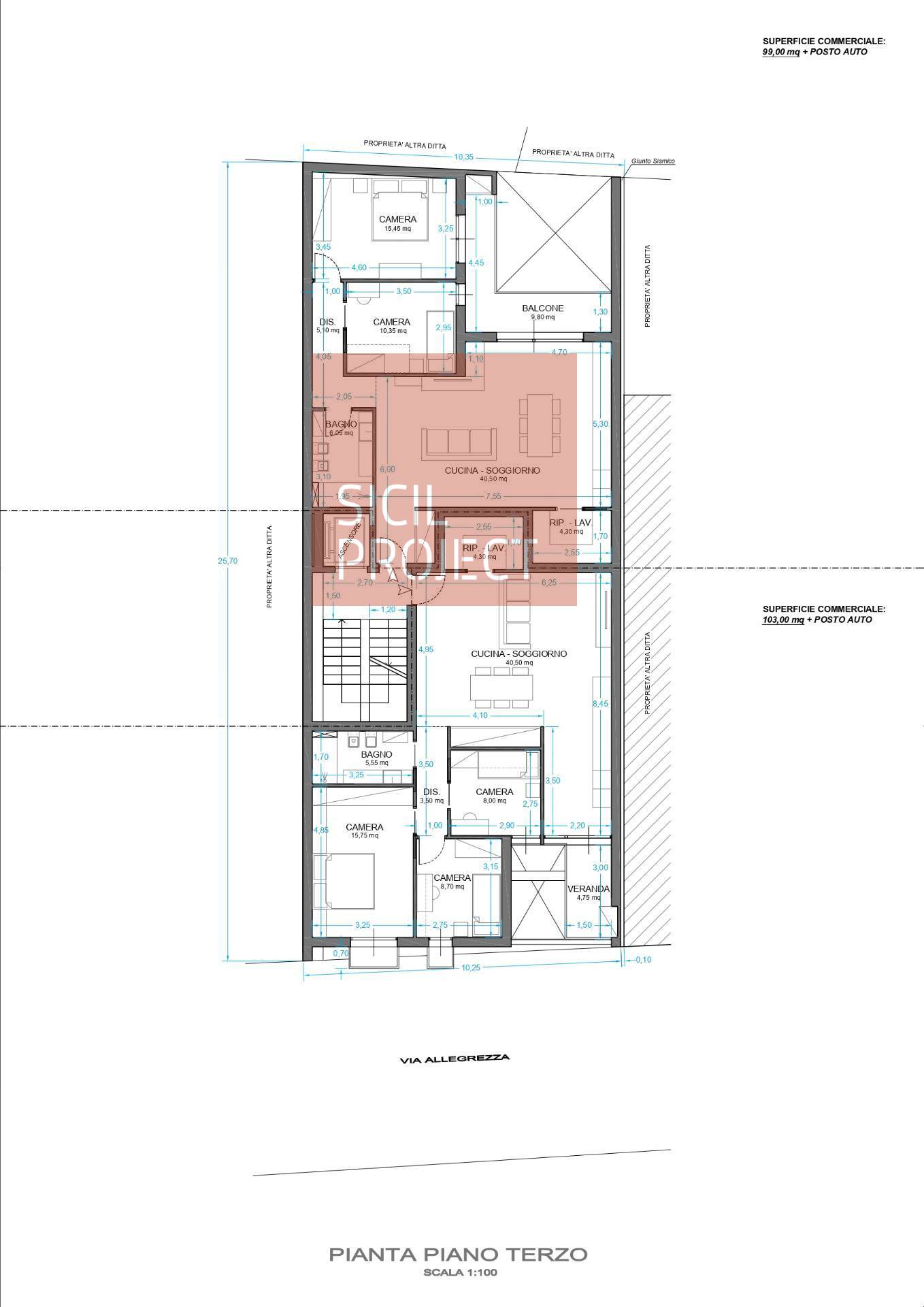 Immagine 12 di Appartamento in vendita  in via allegrezza 32 a Alcamo