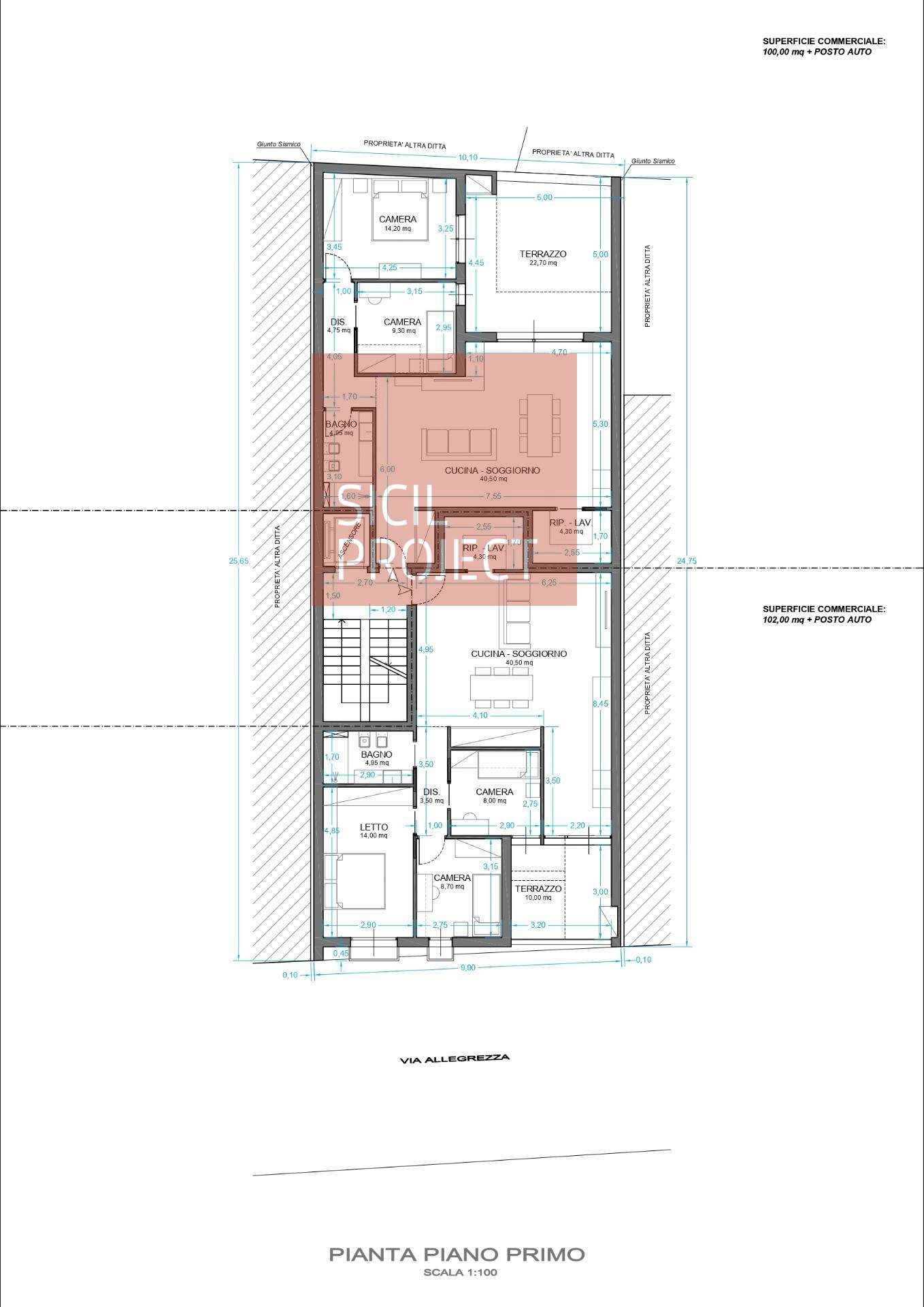 Immagine 9 di Appartamento in vendita  in via allegrezza 32 a Alcamo